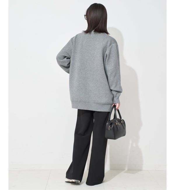 SLOBE IENA「《WEB限定カラーあり/追加予約》サガラ刺繍スエットライクニットカーディガン」|カーディガン|