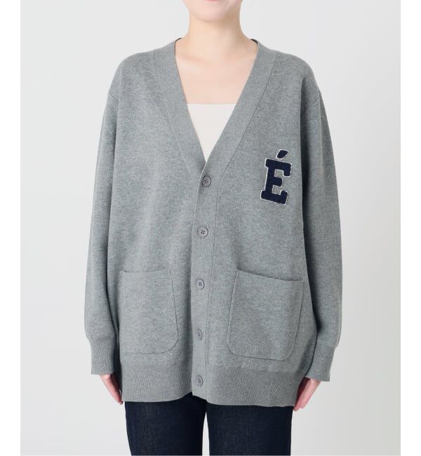 SLOBE IENA「《WEB限定カラーあり/追加予約》サガラ刺繍スエットライクニットカーディガン」|カーディガン|
