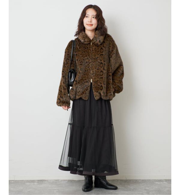 SLOBE IENA「《予約》FAKEファージップブルゾン」|その他|