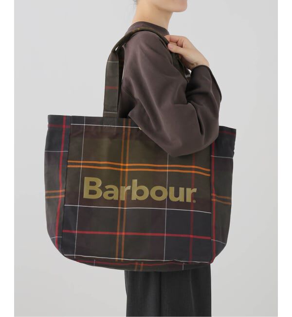 SLOBE IENA「BARBOUR/バブアー TELFIELD TARTAN TOTE BAG UBA0751TN51/TN11」|トートバッグ|