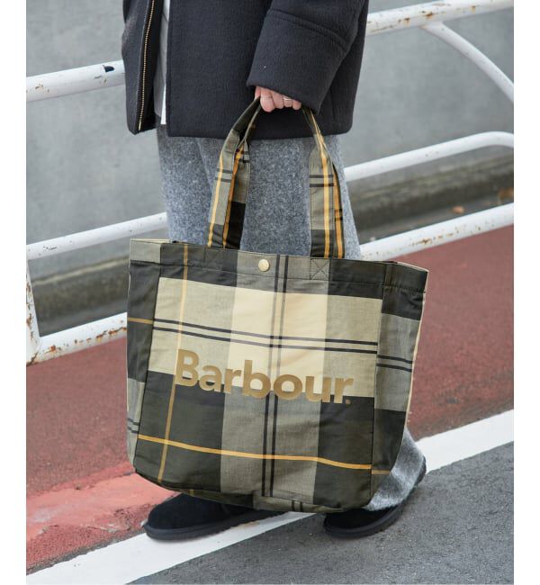 SLOBE IENA「BARBOUR/バブアー TELFIELD TARTAN TOTE BAG UBA0751TN51/TN11」|トートバッグ|