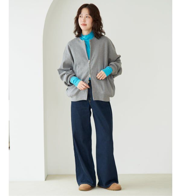 SLOBE IENA「《WEB限定/追加2》ダブルZIP クルーネックカーディガン」|カーディガン|
