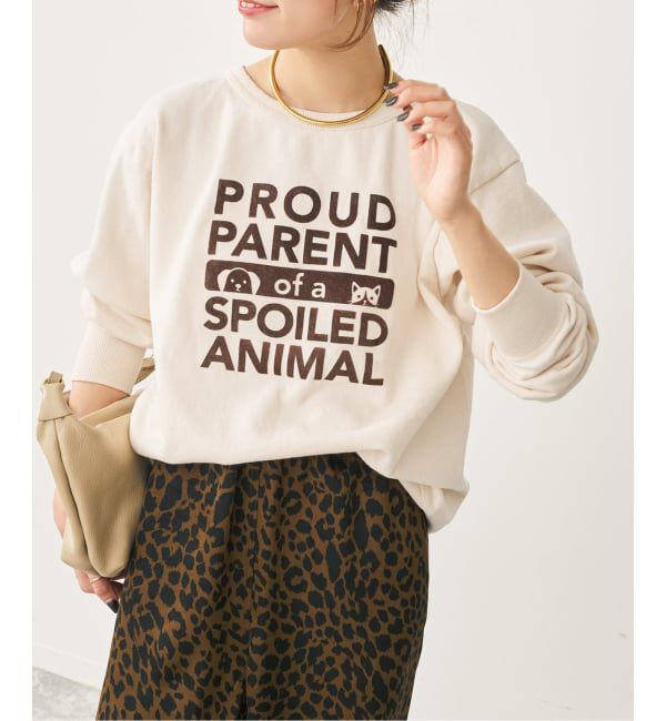 Spick and Span「Mixta /ミクスタ CREW NECK SWEAT クルーネックスウェット」|スウェット・ジャージ|ナチュラル
