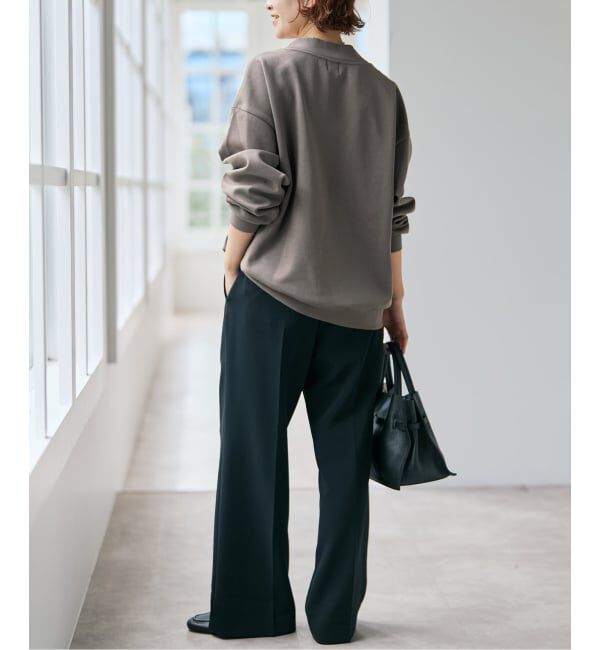 Spick and Span「《予約》ダンボールVネックプルオーバー」|スウェット・ジャージ|