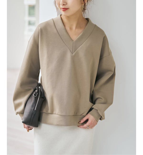 Spick and Span「《予約》ダンボールVネックプルオーバー」|スウェット・ジャージ|