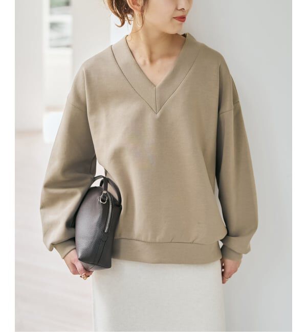 Spick and Span「《予約》ダンボールVネックプルオーバー」|スウェット・ジャージ|