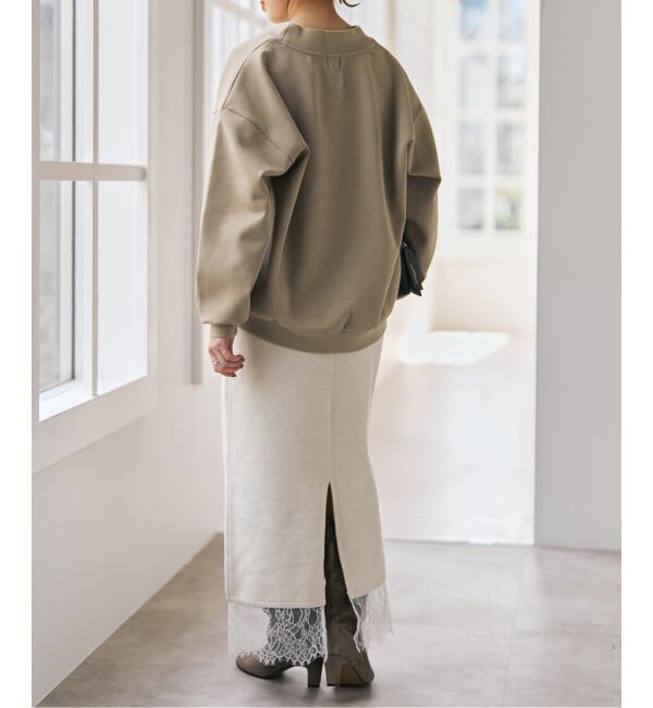 Spick and Span「《予約》ダンボールVネックプルオーバー」|スウェット・ジャージ|