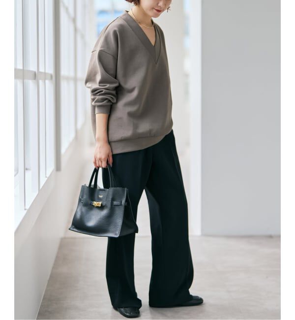 Spick and Span「《予約》ダンボールVネックプルオーバー」|スウェット・ジャージ|