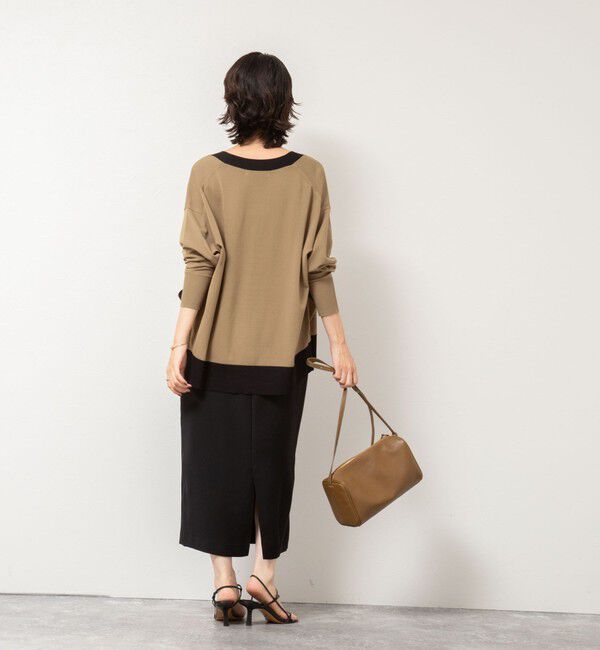 NOLLEY'S sophi「《セットアップ対応》ウォッシャブルダブルサテンイージースカート」|タイト|