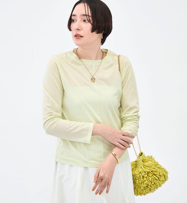 NOLLEY'S「ウォッシャブル綿ナイロンシアーロンＴ」|Tシャツ・カットソー|