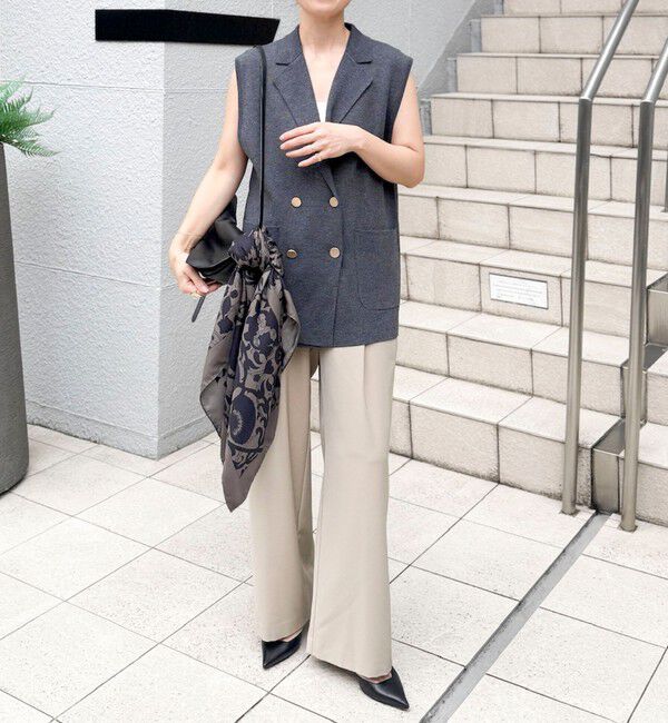 NOLLEY'S「ウォッシャブルシャンブレーツイルワイドパンツ」|その他|