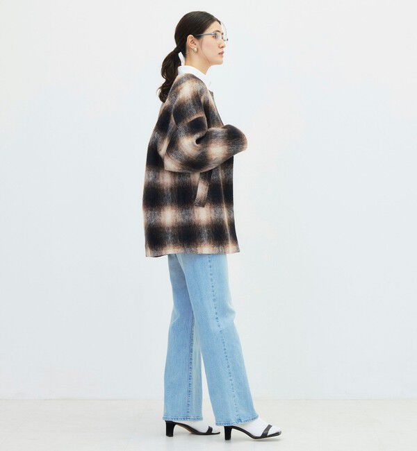 NOLLEY'S「チェックシャギーコート」|ダッフルコート|