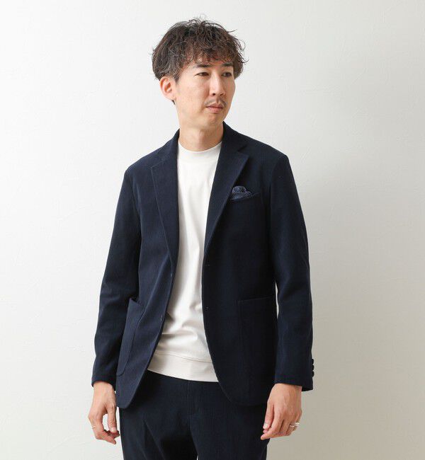 NOLLEY'S goodman「《ビジカジ/セットアップ対応》8Wトリコットコーデュロイ イージーJK 26AW」|テーラードジャケット|