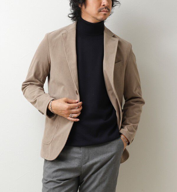 NOLLEY'S goodman「《ビジカジ/セットアップ対応》8Wトリコットコーデュロイ イージーJK 26AW」|テーラードジャケット|
