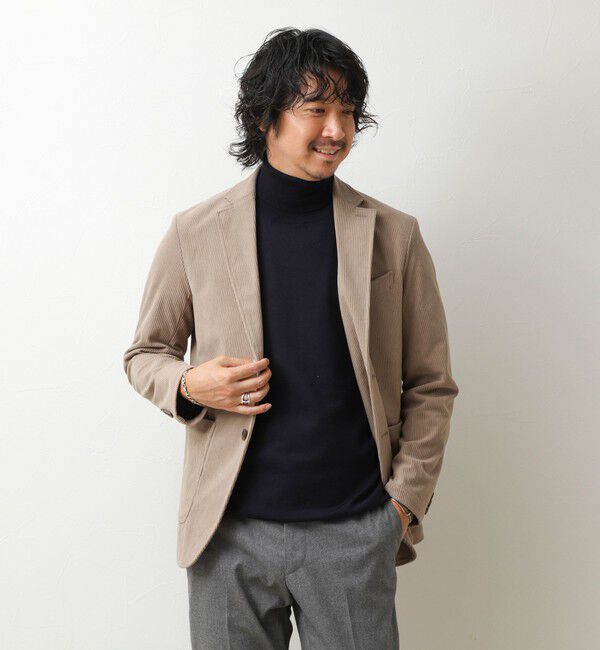 NOLLEY'S goodman「《ビジカジ/セットアップ対応》8Wトリコットコーデュロイ イージーJK 26AW」|テーラードジャケット|