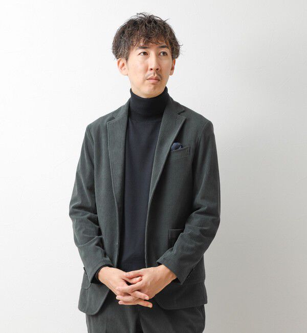 NOLLEY'S goodman「《ビジカジ/セットアップ対応》8Wトリコットコーデュロイ イージーJK 26AW」|テーラードジャケット|