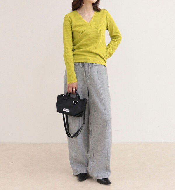 fredy emue「ドビーカットVネックピコレースプルオーバー」|Tシャツ・カットソー|
