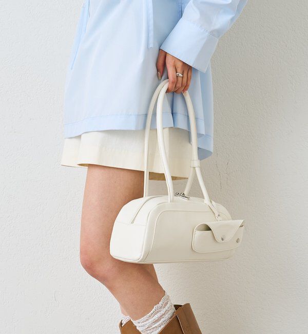  「メガネホルダー付きラウンドBAG」|トートバッグ|