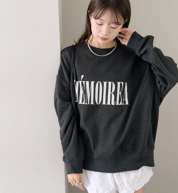  「フロッキーロゴ裏起毛スウェット」|Tシャツ・カットソー|