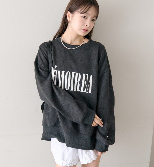  「フロッキーロゴ裏起毛スウェット」|Tシャツ・カットソー|