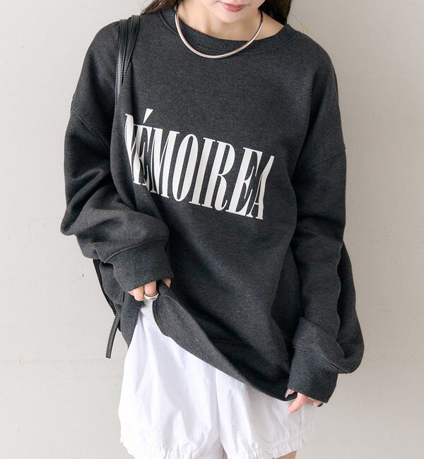  「フロッキーロゴ裏起毛スウェット」|Tシャツ・カットソー|