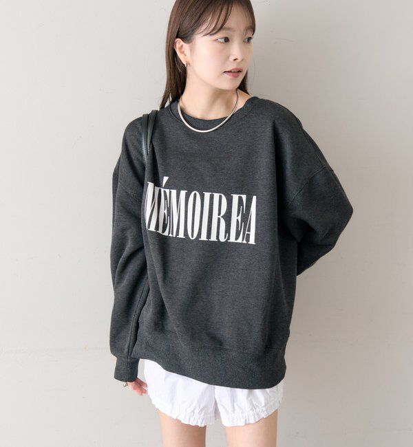 「フロッキーロゴ裏起毛スウェット」|Tシャツ・カットソー|