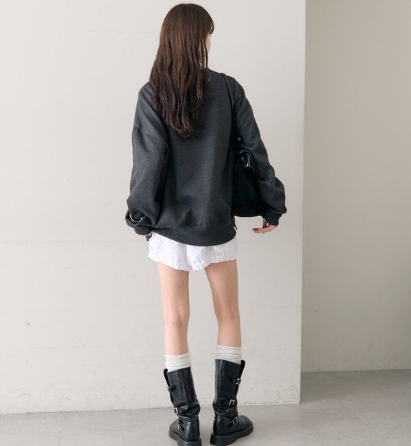  「フロッキーロゴ裏起毛スウェット」|Tシャツ・カットソー|