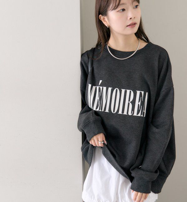  「フロッキーロゴ裏起毛スウェット」|Tシャツ・カットソー|