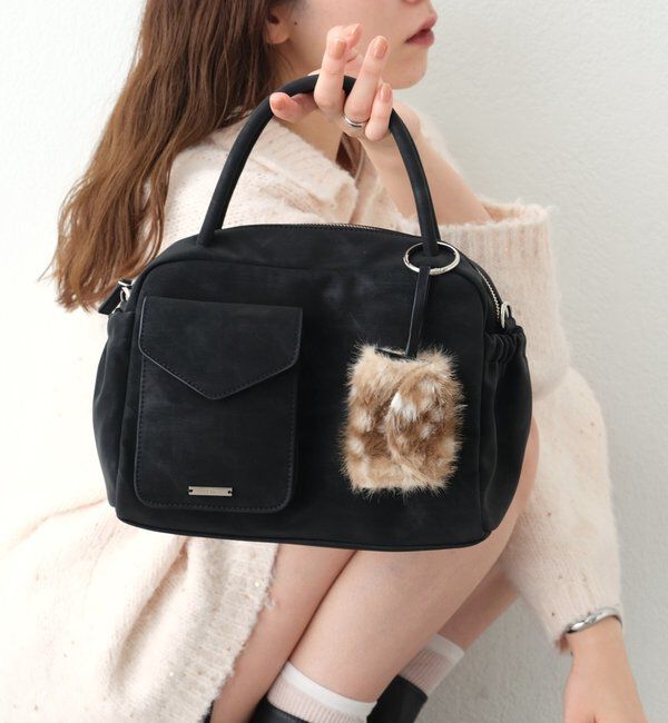  「バンビポーチポケットBAG」|トートバッグ|ブラック