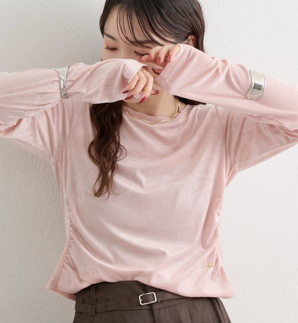  「ベロアメローロングTシャツ」|Tシャツ・カットソー|