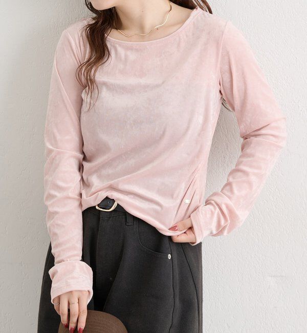  「ベロアメローロングTシャツ」|Tシャツ・カットソー|