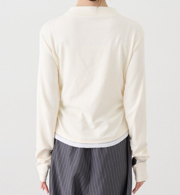  「長袖プレート付きハイネックカットソー」|Tシャツ・カットソー|