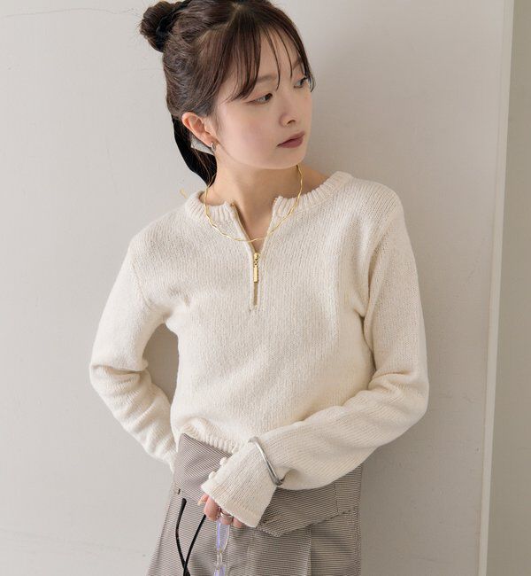  「【前後2WAYで着れる◎】コンパクトニット」|パーカー|