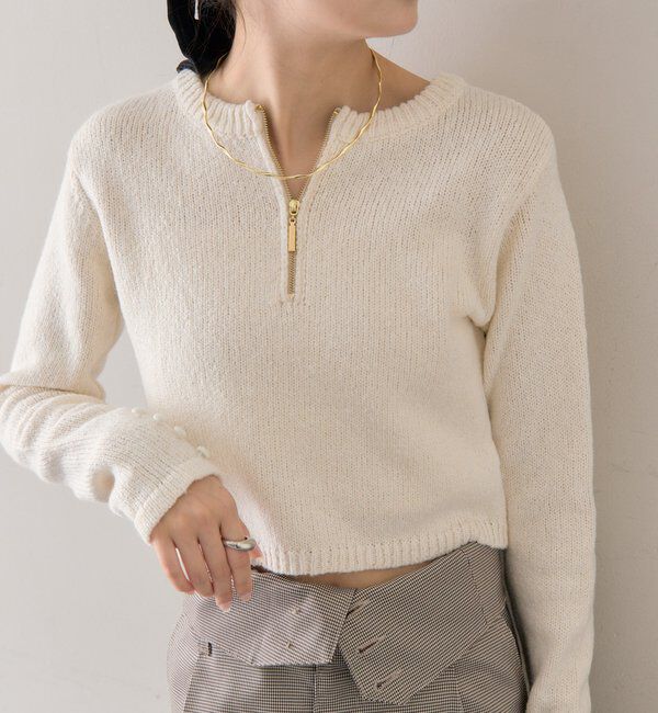  「【前後2WAYで着れる◎】コンパクトニット」|パーカー|