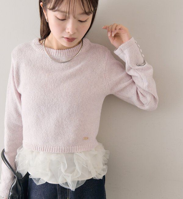  「【前後2WAYで着れる◎】コンパクトニット」|パーカー|