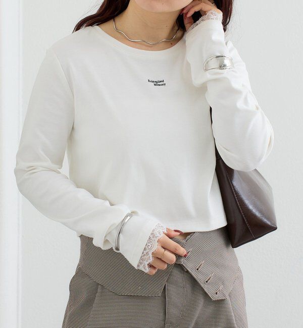  「ポイントロゴチビロングTシャツ」|Tシャツ・カットソー|