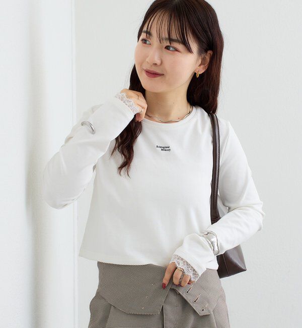  「ポイントロゴチビロングTシャツ」|Tシャツ・カットソー|