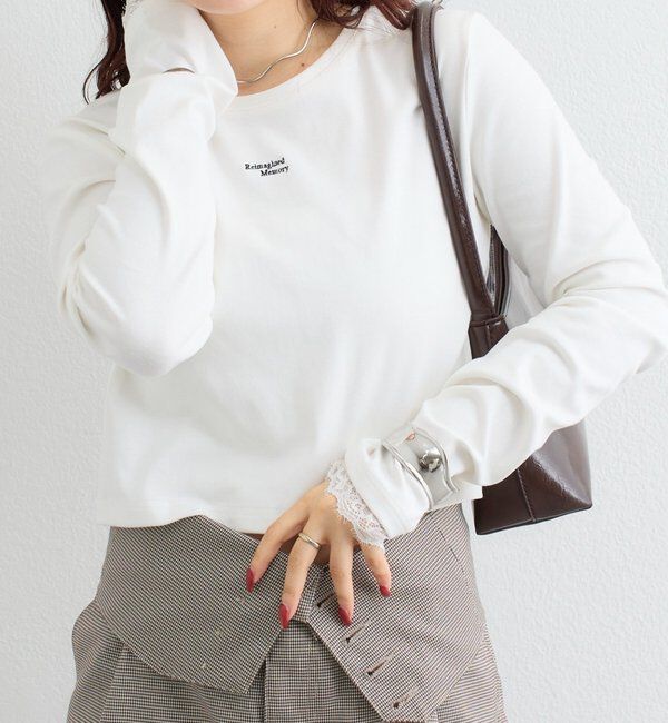  「ポイントロゴチビロングTシャツ」|Tシャツ・カットソー|