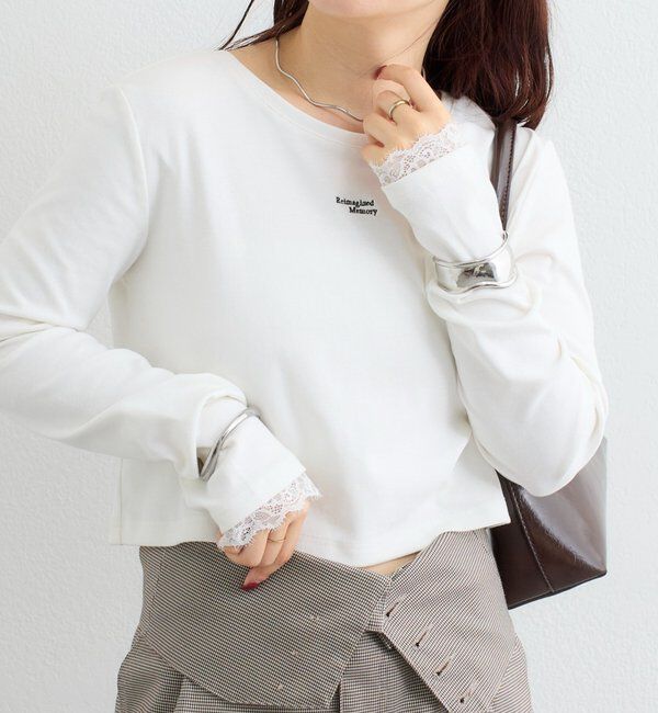  「ポイントロゴチビロングTシャツ」|Tシャツ・カットソー|