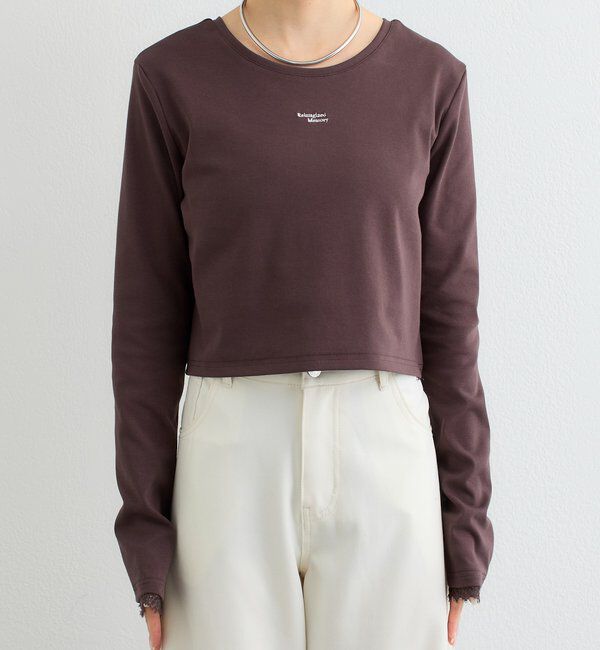  「ポイントロゴチビロングTシャツ」|Tシャツ・カットソー|