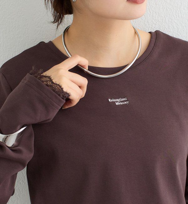  「ポイントロゴチビロングTシャツ」|Tシャツ・カットソー|