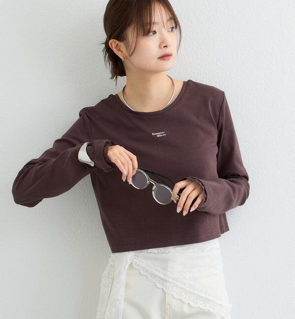  「ポイントロゴチビロングTシャツ」|Tシャツ・カットソー|