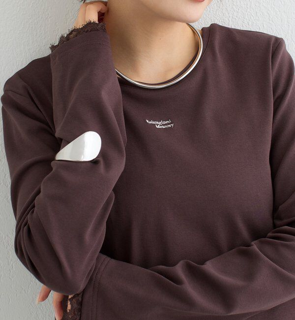  「ポイントロゴチビロングTシャツ」|Tシャツ・カットソー|