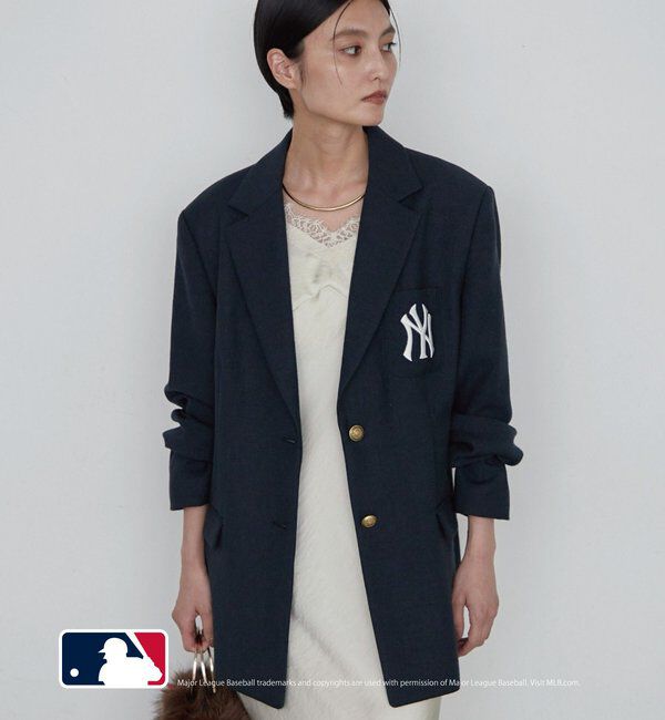 「【MLB/メジャーリーグベースボール】ロゴジャケット」|テーラードジャケット|