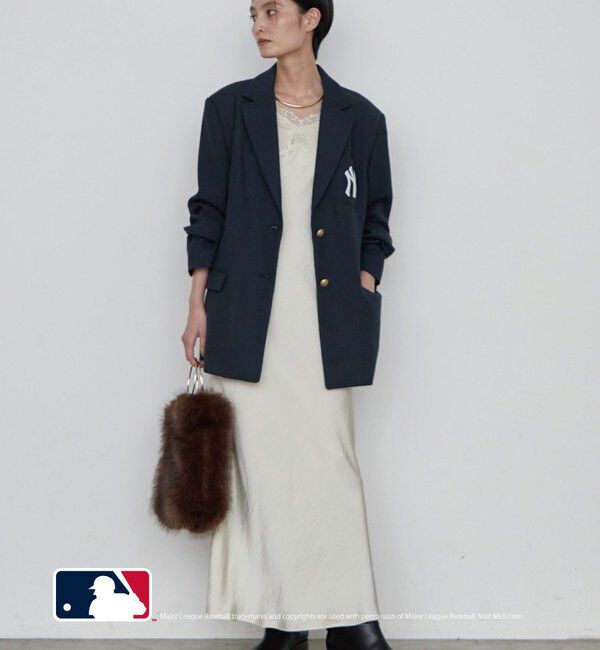  「【MLB/メジャーリーグベースボール】ロゴジャケット」|テーラードジャケット|