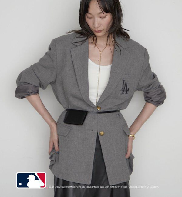  「【MLB/メジャーリーグベースボール】ロゴジャケット」|テーラードジャケット|