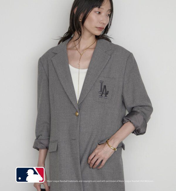  「【MLB/メジャーリーグベースボール】ロゴジャケット」|テーラードジャケット|