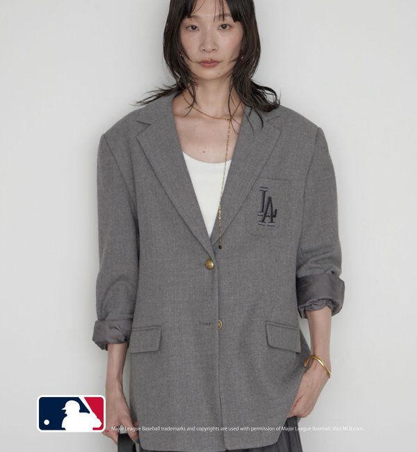 「【MLB/メジャーリーグベースボール】ロゴジャケット」|テーラードジャケット|