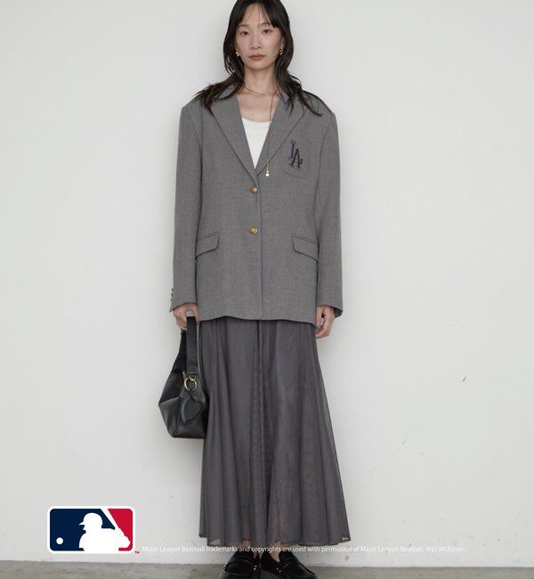  「【MLB/メジャーリーグベースボール】ロゴジャケット」|テーラードジャケット|