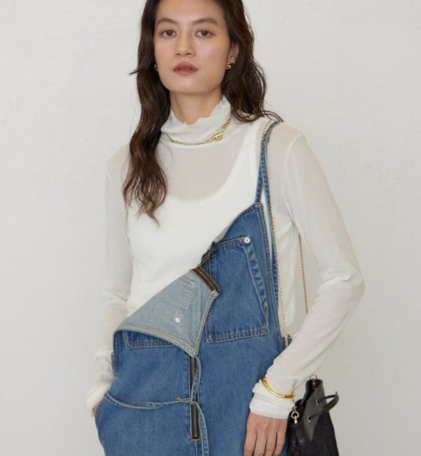  「《万能インナー》メッシュハイネックプルオーバー」|Tシャツ・カットソー|